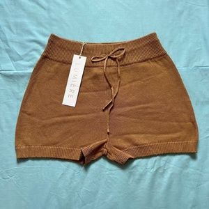 NWT Lumiere X Urban Outfitters Burnt Orange Knit Style Shorts
